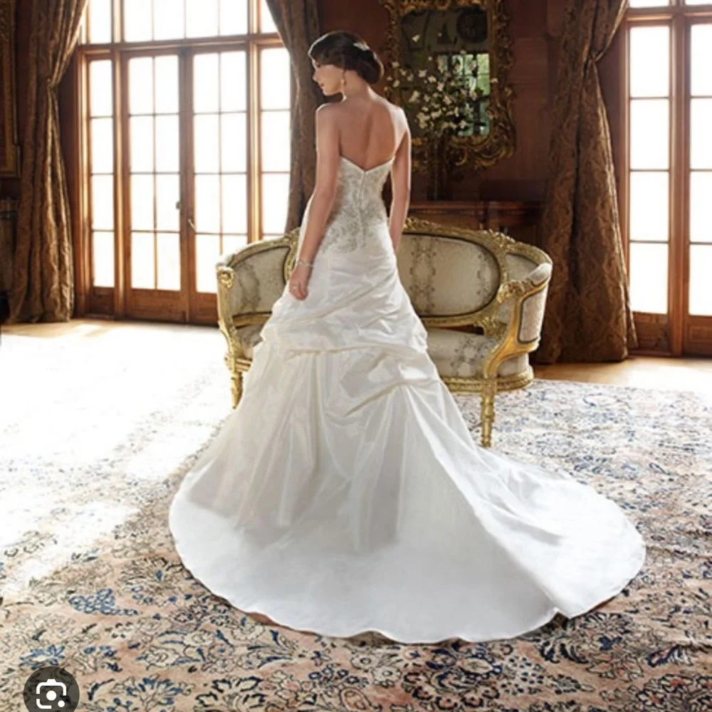 Casablanca Bridal Gown style 1996 NWT sz 14 Ivory not altered worth 2K$ - Picture 3 of 8